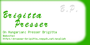 brigitta presser business card